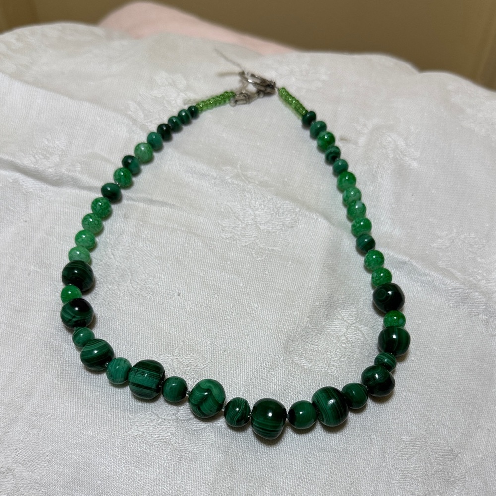 Green Beaded Necklace